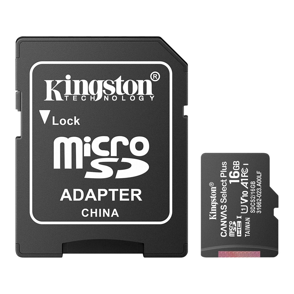 caldera Reportero Profeta Memoria microSD de 16 GB Kingston, clase U1, V10, A1