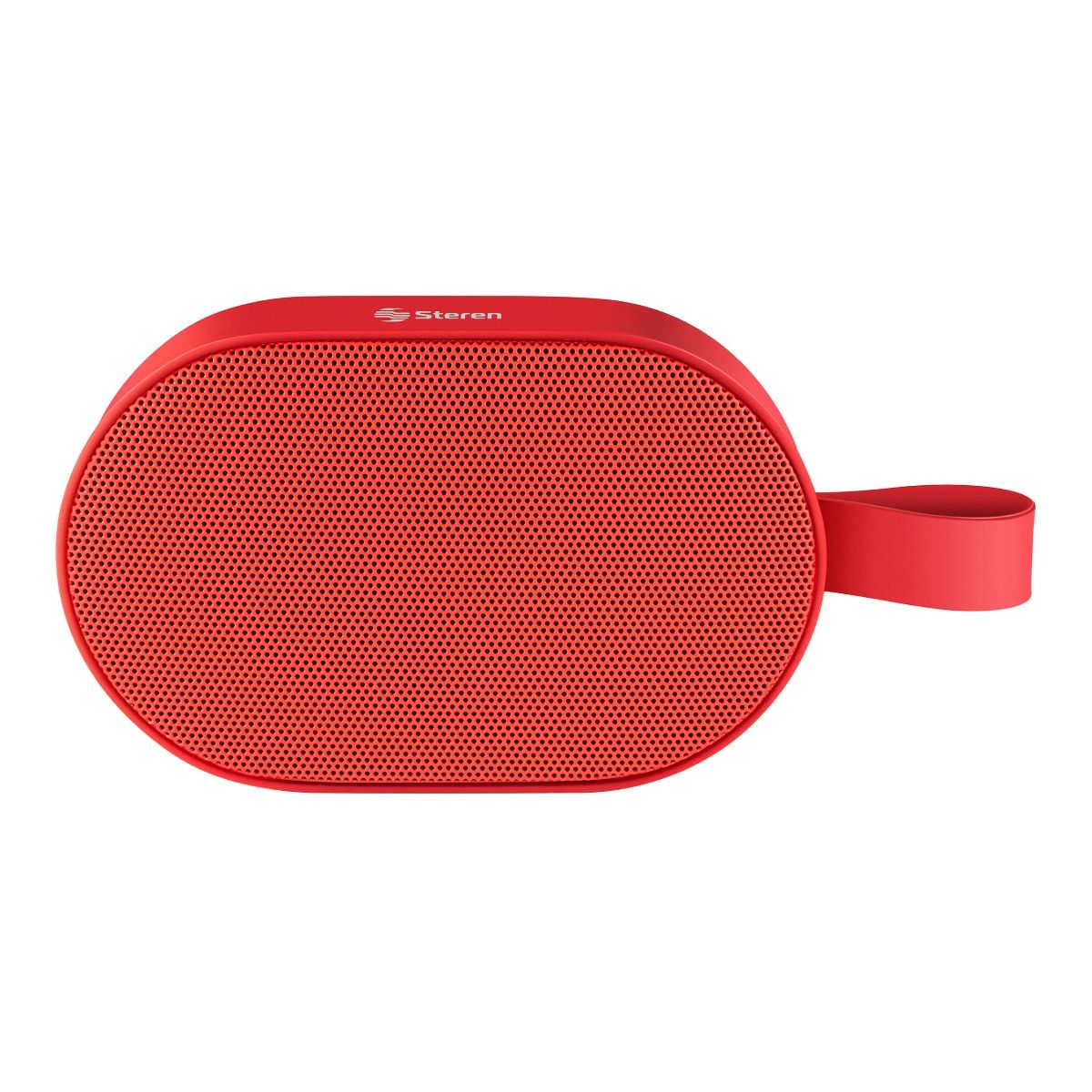 Bocina Bluetooth* mini SoundBar con acabado textil rojo