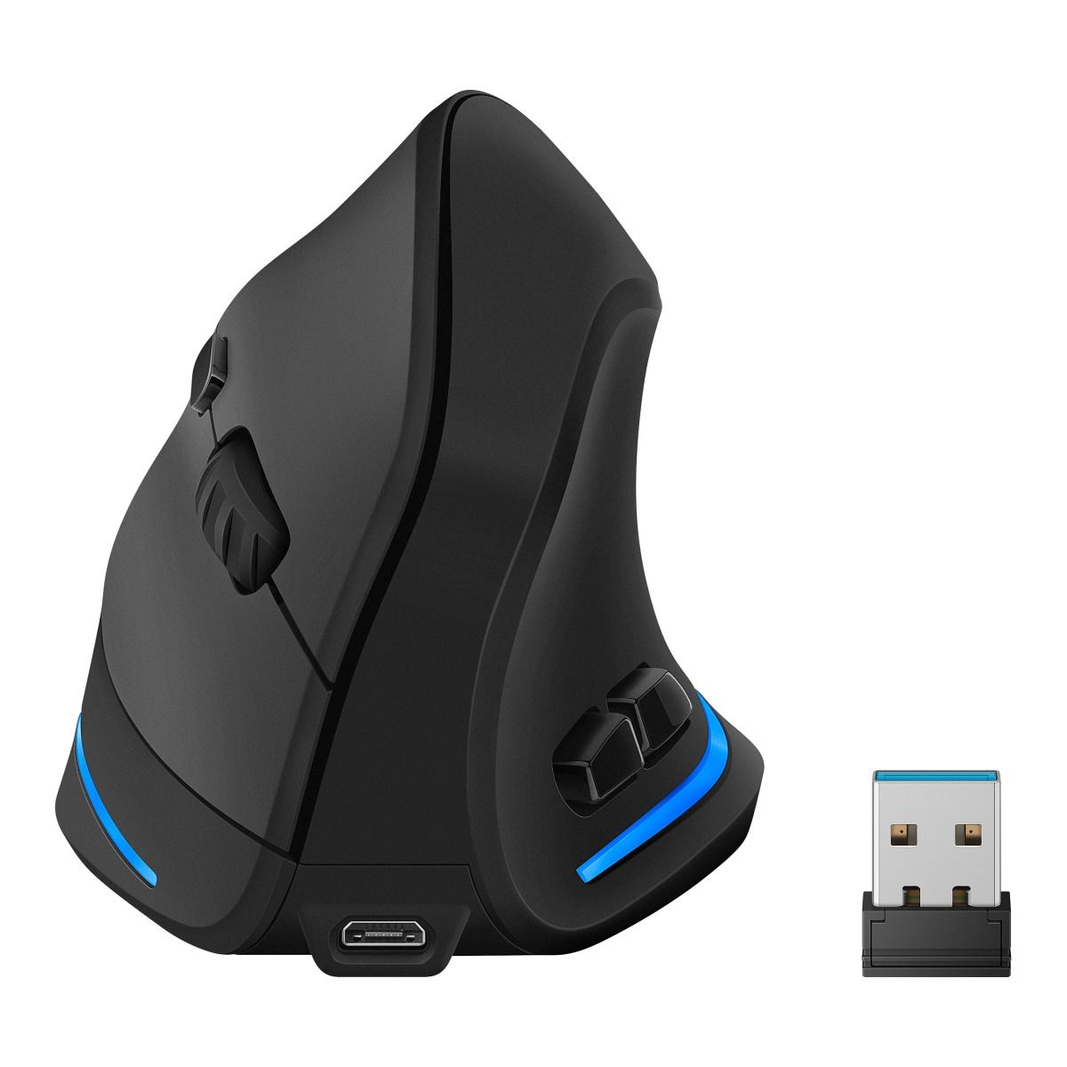 Ratón inalámbrico de silicona impermeable, USB, IP65, 1200 dpi