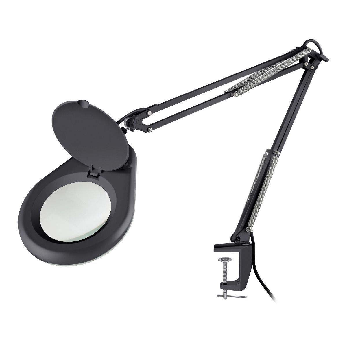 Lupa LED 10X con luz, lámpara de lupa de escritorio vinmax con luz LED,  lámpara de lupa de brazo ajustable, lupa, lente de dioptría, lupa plegable