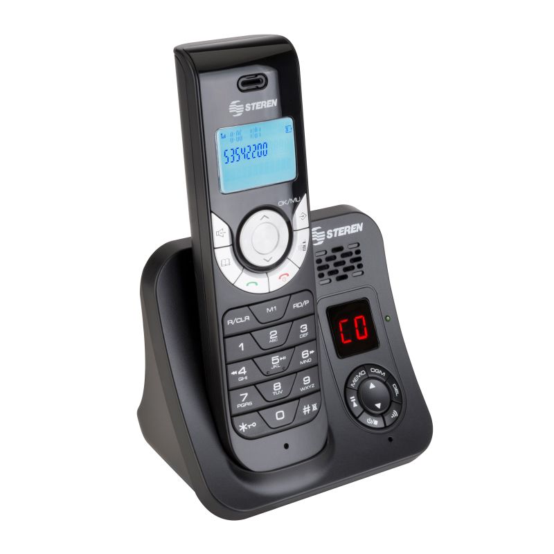 Teléfono inalámbrico con identificador de llamadas, tecnología DECT 6.0,  Pantalla LCD a Color y Envío de SMS.