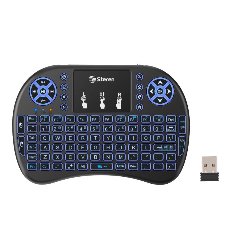 MINI TECLADO INALÁMBRICO CON TOUCHPAD EN ESPAÑOL MULTIMEDIA PARA TV / PC /  TABLET