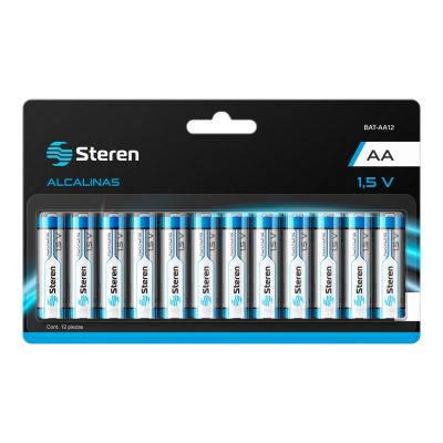 Paquete de 12 pilas alcalinas
