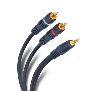 Cable conector 3,5 mm a 2 conector RCA de 1,8 m