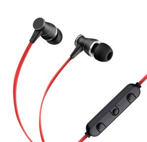 Audífonos Bluetooth* con sujeción de iman y cable plano
