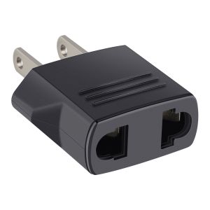  Adaptador de enchufe americano, convertidor de corriente de EE.  UU., tipo blanco para viaje con conexión a tierra universal : Electrónica