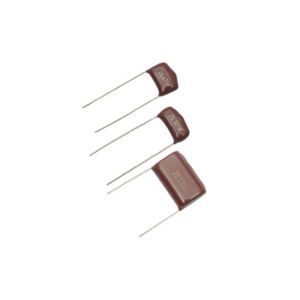 Capacitor de poliester metalizado, de 0.22 uF (micro Faradios) a 250 Volts