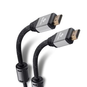 Cable Elite HDMI 4K con filtros de ferrita, 90 cm color gris