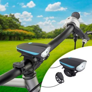 Linterna y claxon para bicicleta