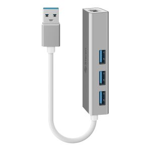 Adaptador USB 3.0 a Gigabit Ethernet (RJ45), con HUB