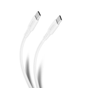 Cable USB C de 1 m color blanco