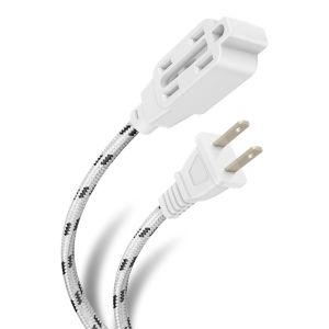 Extensión de 3 contactos tipo cordón, de 4 m