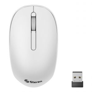 Mouse Bluetooth*/ RF, multidispositivo 800 DPI color blanco