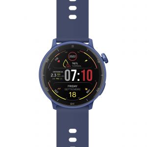 Smart Watch Bluetooth* Touch AMOLED* con función GPS, 1.4”, 3 ATM, 22 mm color azul