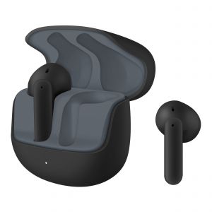 Audífonos Bluetooth* Touch True Wireless ergonómicos con Enviromental Noise Cancelling color negrp