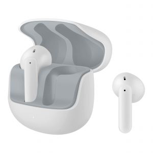 Audífonos Bluetooth* Touch True Wireless ergonómicos con Enviromental Noise Cancelling color blanco