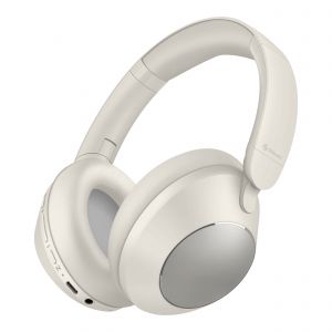 Audífonos Bluetooth* con cancelación de ruido y batería de hasta 35 h color blanco