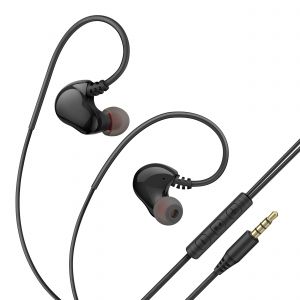 Audífonos 3,5 mm Hi-Fi con doble bobina color negro