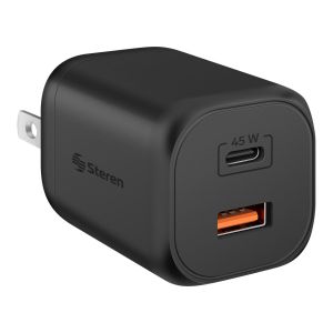 Cargador GaN USB-C PD 45 W / USB QC 18 W
