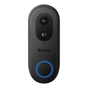Video timbre Wi-Fi* 4 Mpx compatible con asistentes de voz y opción a conexión de corriente alterna