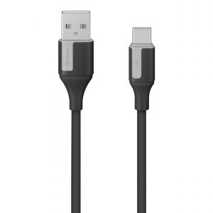 Cable USB a USB C de 1 m 65 W, color negro