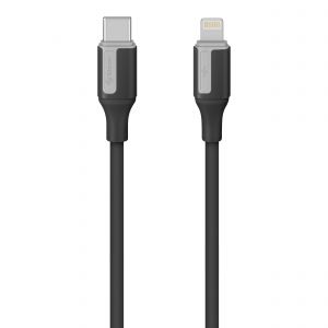 Cable USB C a Lightning de 2 m 30 W, color negro