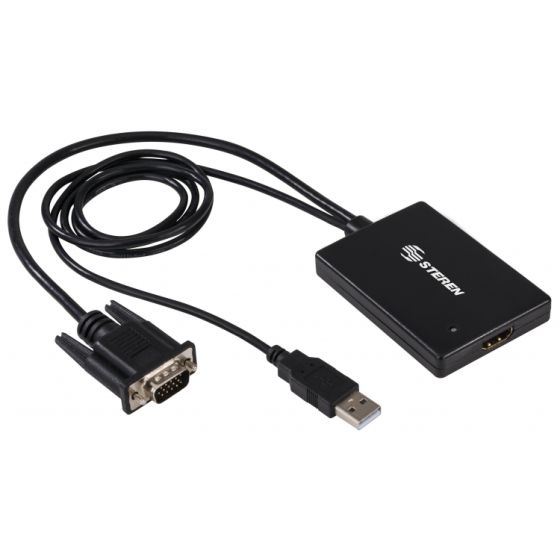 Adaptador de VGA a HDMI con Audio USB en Venta