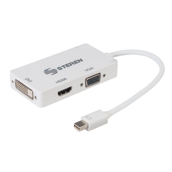 chisme heroína Competencia Adaptador 3 en 1 de Mini DisplayPort a VGA/HDMI/DVI en Venta | Steren Tienda en Línea chisme heroína Competencia Adaptador 3 en 1 de Mini DisplayPort a VGA/HDMI/DVI en Venta | Steren Tienda en Línea